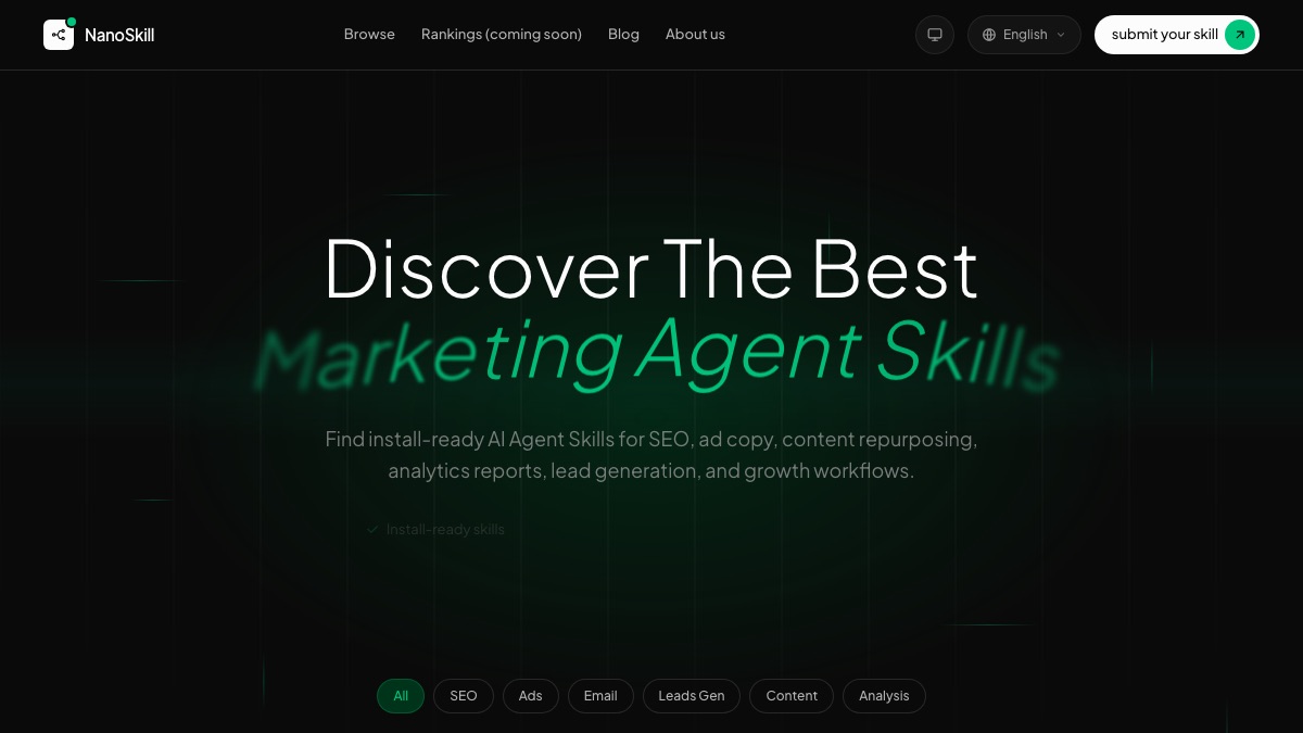NanoSkill screenshot